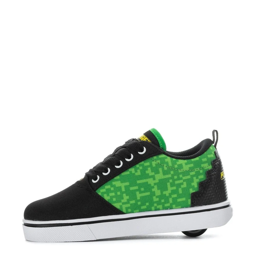 Heelys x Minecraft Pro 20 Sneaker Kids US 4 M Black Lace Up Skate Shoes ZOGG3660